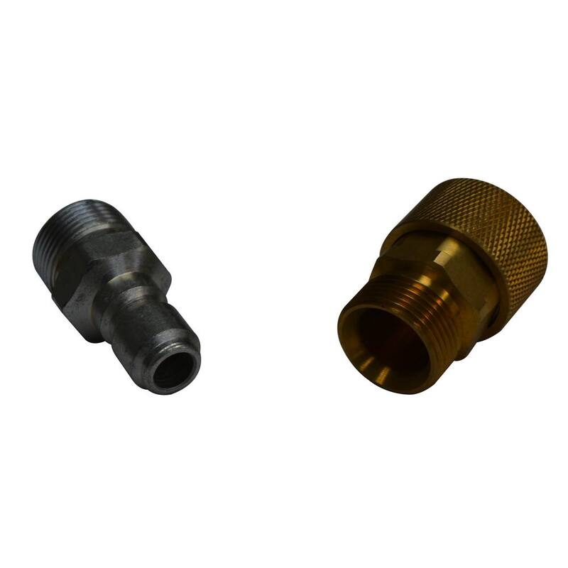 DEK 3/8 in. M22 Garden Hose Quick Connect Kit for Pressure Washer - PWQA