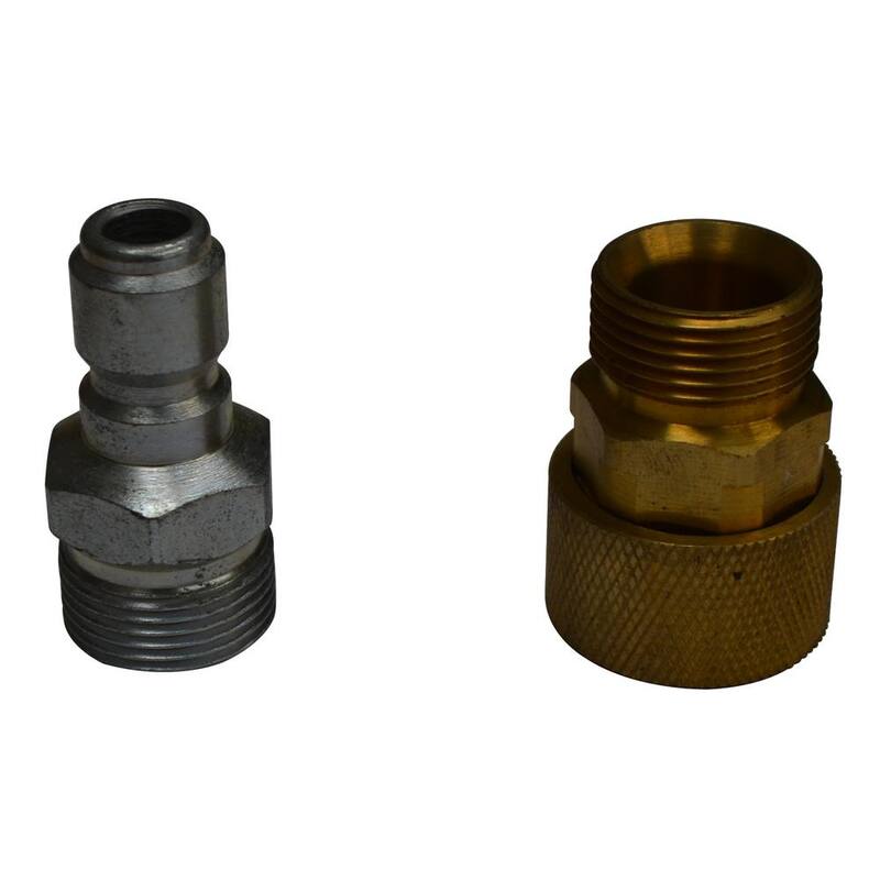 DEK 3/8 in. M22 Garden Hose Quick Connect Kit for Pressure Washer - PWQA