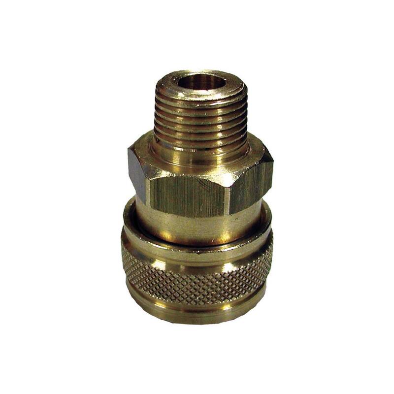 Powerplay 3/8 in. Female to Male Quick-Connect Coupler for Pressure Washer - PWXA031