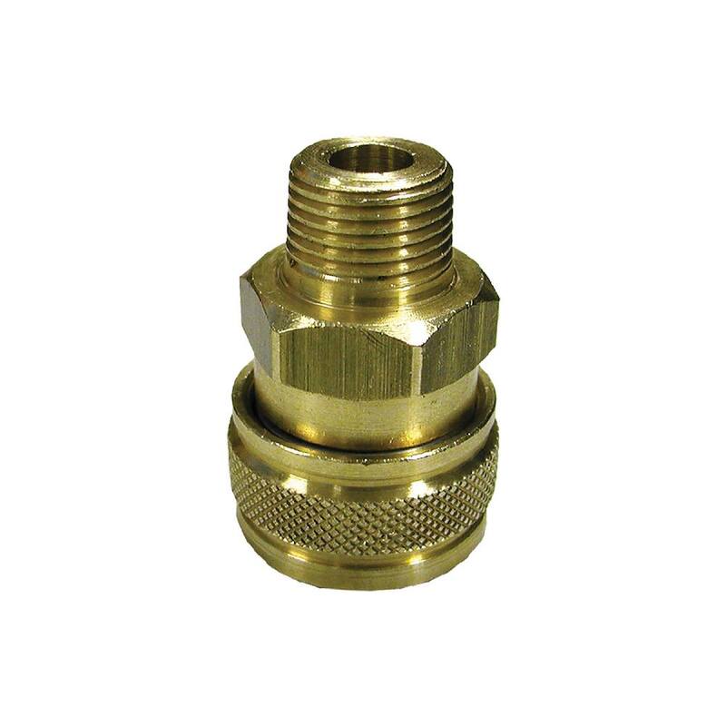 Powerplay 1/4 in. Female to Male Quick-Connect Coupler for Pressure Washer - PWXA053