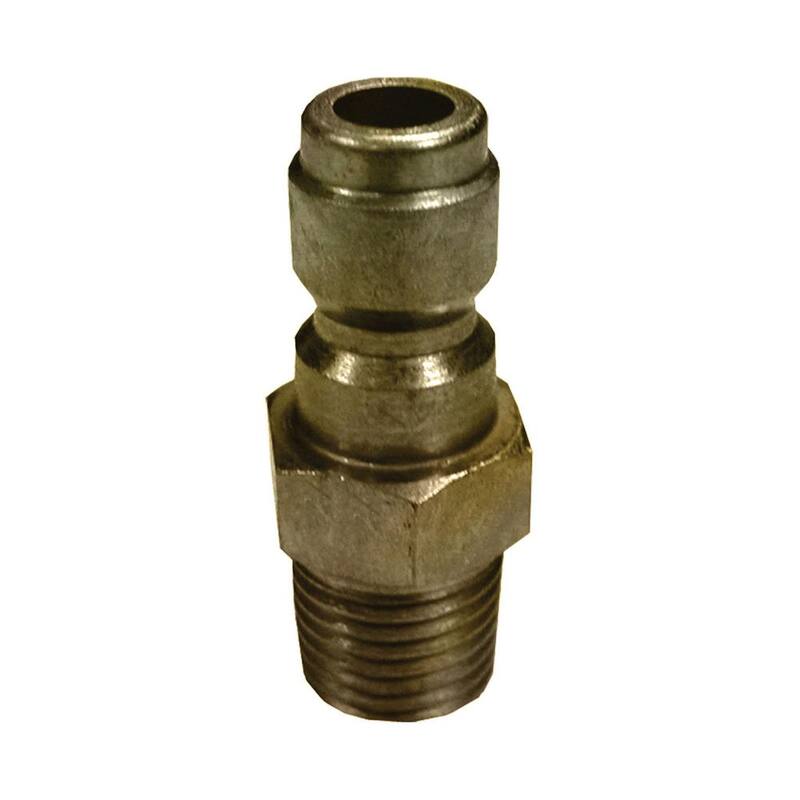 Powerplay 1/4 in. Male to Male Quick-Connect Plug Coupler for Pressure Washer - PWXA001