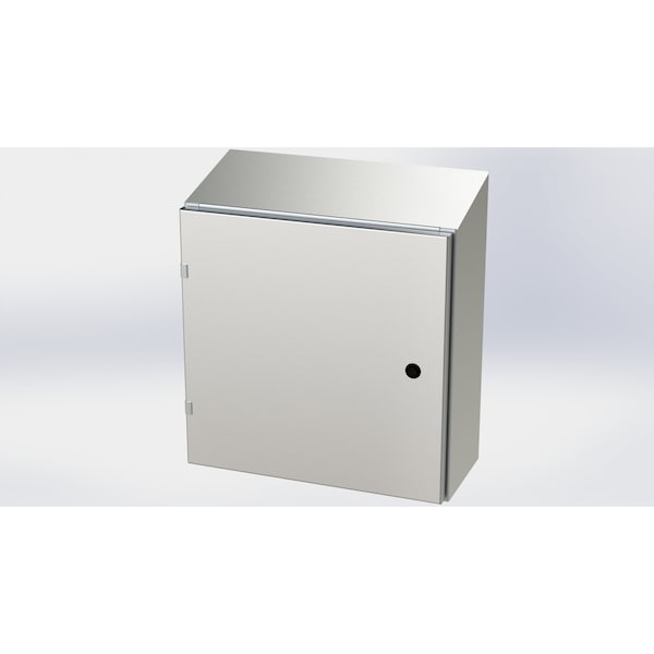Saginaw Control & Engineering 304 Stainless Steel Electrical Enclosures, 20 in H, 8 in D, 20 in W, NEMA 3R, 4, 4X, 12, 13, Hinged - SCE-20EL2008SSST