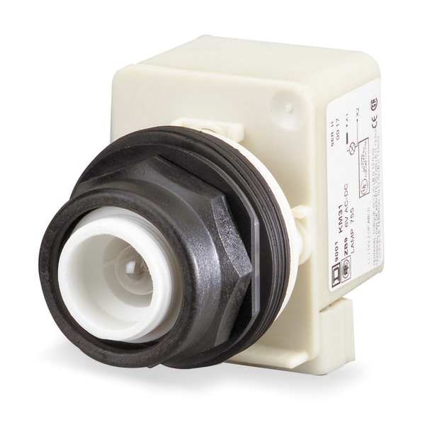 Operador de botón pulsador iluminado Schneider Electric, 30 mm, Sin tapa - 9001SK2L1