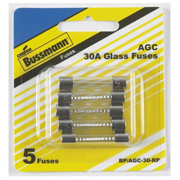 Eaton Bussmann 30A Ferrule Fuse, 5PK - 157648