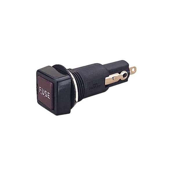 Sea Dog Fuse Holder, 12V DC Volt Rating, Solder, Glass Fuse Type - 420501-1