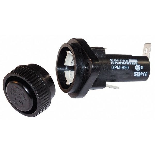 Mersen Fuse Holder, 1 Poles, 0 to 30A Amp Range, 600V AC/DC Volt Rating - GPM-B90