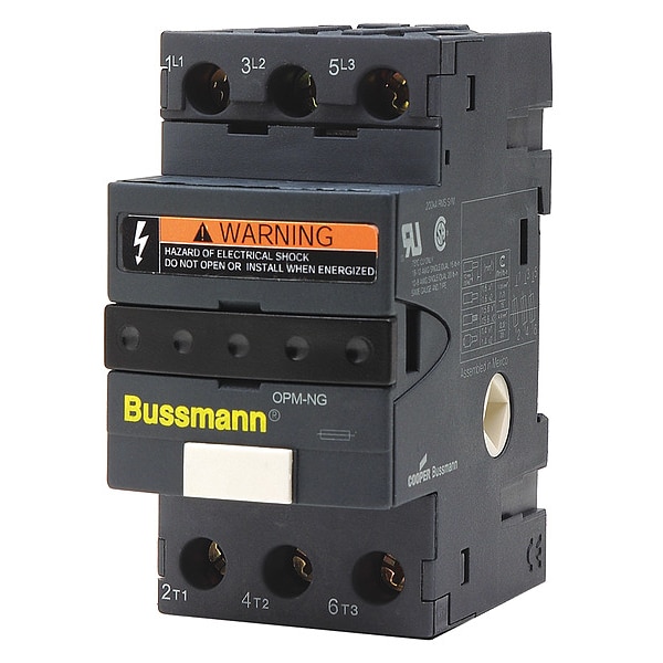 Eaton Bussmann Finger Safe Fuse Block, CC UL Class, 3 Poles, 0 to 30A Amp Range, 600V AC Volt Rating - OPM-NG-SC3