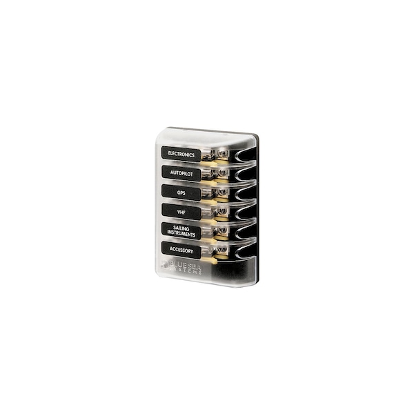 Blue Sea Systems Blue Sea Fuse Block AGC 6 Cir. - 5018
