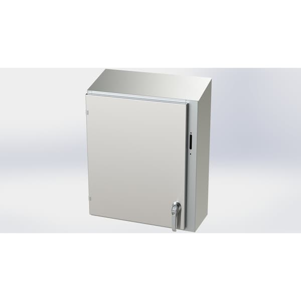 Saginaw Control & Engineering 304 Stainless Steel Electrical Enclosures, 30 in H, 10 in D, 25.38 in W, NEMA 3R, 4, 4X, 12, 13 - SCE-30XEL2510SSST