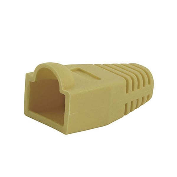 Cmple RJ-45 Color Coded Strain Relief Boots- IVORY, 50PK - 307-N