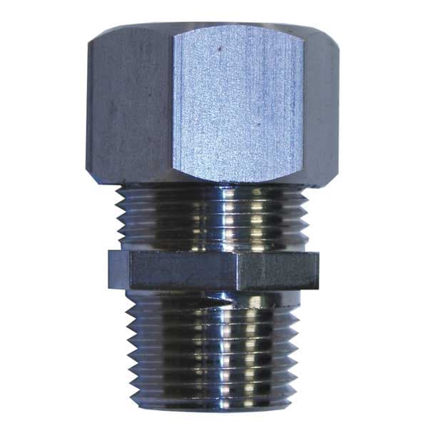 Hubbell Wiring Device-Kellems Liquid Tight Connector, 3/8 in., Red - SHC1009SS