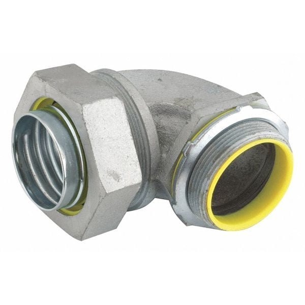 Raco Liquidtight Conn, 90, Ins, 2-1/2", Steel - 3550