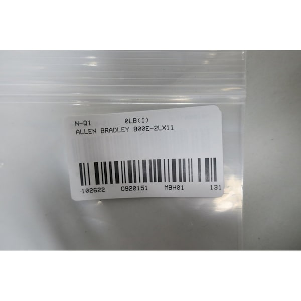 Cartucho de contactos Allen Bradley con interruptor de pestillo - Piezas 800E-2LX11