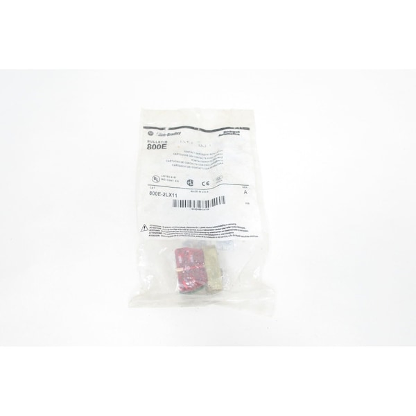 Cartucho de contactos Allen Bradley con interruptor de pestillo - Piezas 800E-2LX11