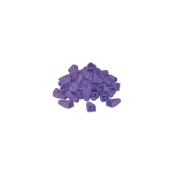 Swe-Tech 3C RJ45 Strain Relief Boots, Purple, 50PK - FWTSR-8P8C-PU