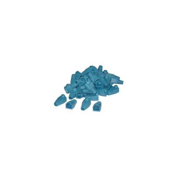 Swe-Tech 3C RJ45 Strain Relief Boots, Blue, 50PK - FWTSR-8P8C-BL