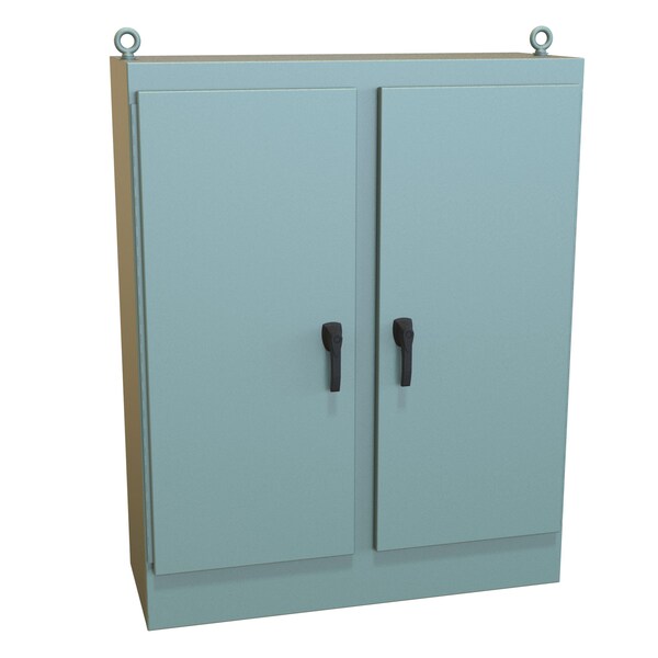 Hammond Steel Electrical Enclosures, 72 in H, 24 in D, 48 in W, NEMA 4, Hinged - HN4FS724824DA