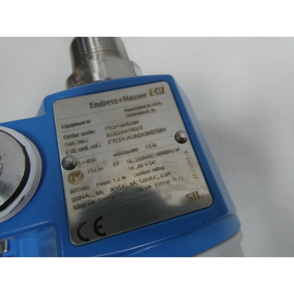 Endress Hauser FTL51-5KAQ3/0 AGN2CB4E5A+ LIQUIPHANT M 19-253V-AC 19-55V-DC INTERRUPTOR DE NIVEL VIBRATORIO - FTL51-5KAQ3/0 AGN2CB4E5A+