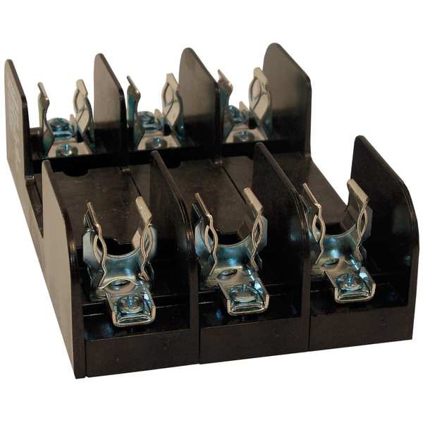 Mersen Open Fuse Block, R UL Class, 3 Poles, 0 to 30A Amp Range, 600V AC/DC Volt Rating - 60328R