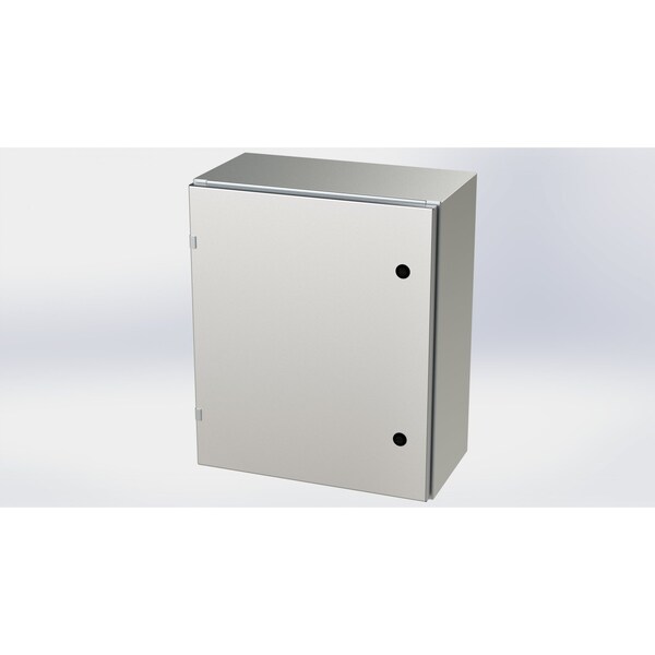 Saginaw Control & Engineering 316 Stainless Steel Electrical Enclosures, 24 in H, 10 in D, 20 in W, NEMA 3R, 4, 4X, 12, 13 - SCE-24EL2010SS6LP