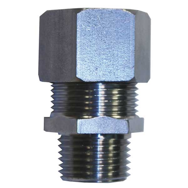 Hubbell Wiring Device-Kellems Cord Connector, 1/4 in., Straight, Red - SHC1003SS