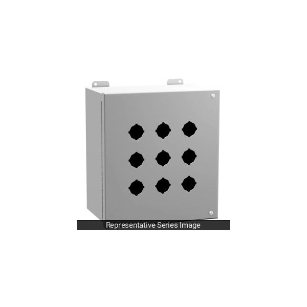 Hammond Steel Electrical Enclosures, 17-1/4 in H, 6 in D, 16-1/4 in W, NEMA 12, Hinged - 1489MP36