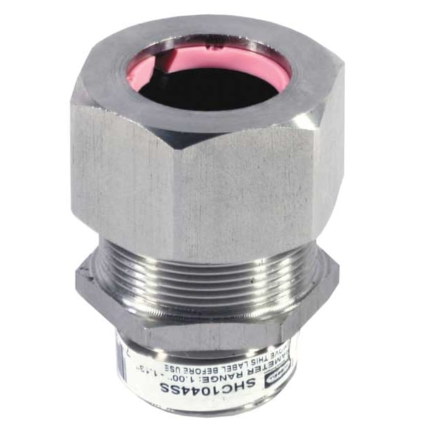 Hubbell Wiring Device-Kellems Liquid Tight Connector, 1in, Straight, Pink - SHC1044SS