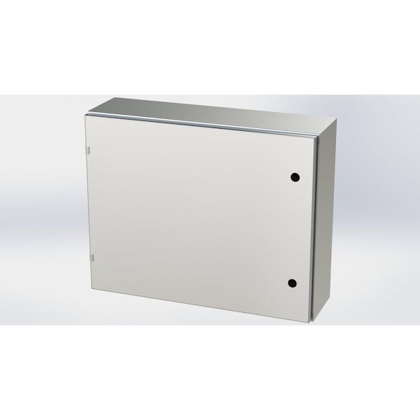Saginaw Control & Engineering 316 Stainless Steel Electrical Enclosures, 24 in H, 8 in D, 30 in W, NEMA 3R, 4, 4X, 12, 13, Hinged - SCE-24EL3008SS6LP