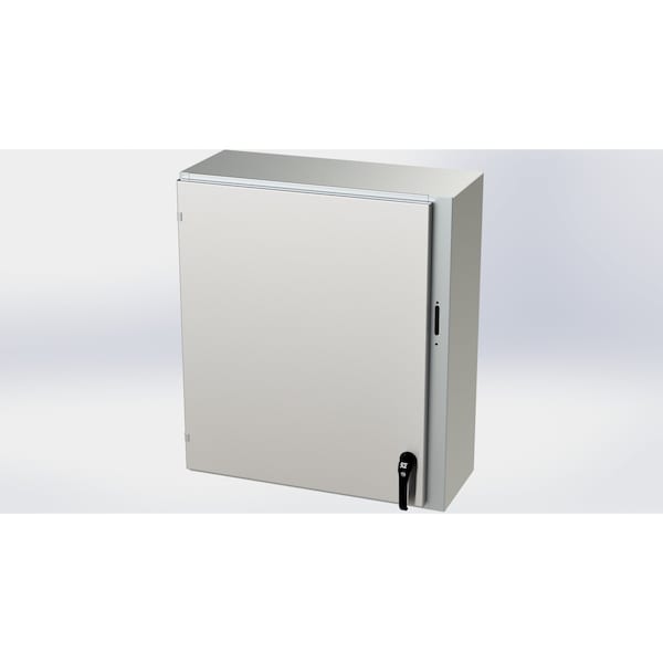 Saginaw Control & Engineering 304 Stainless Steel Electrical Enclosures, 36 in H, 12 in D, 31.38 in W, NEMA 3R, 4, 4X, 12, 13 - SCE-36XEL3112SSLP