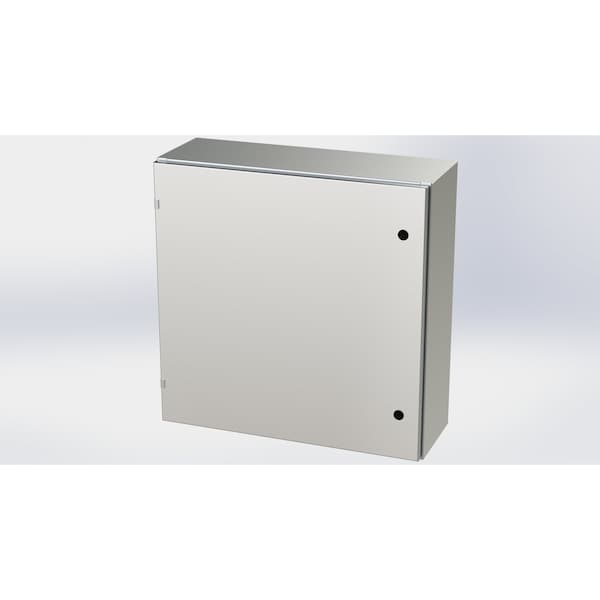 Saginaw Control & Engineering 316 Stainless Steel Electrical Enclosures, 30 in H, 10 in D, 30 in W, NEMA 3R, 4, 4X, 12, 13 - SCE-30EL3010SS6LP
