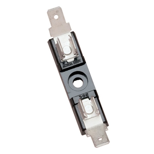 Mersen Open Fuse Block, 1 Poles, 250V AC Volt Rating - 6X32QC1