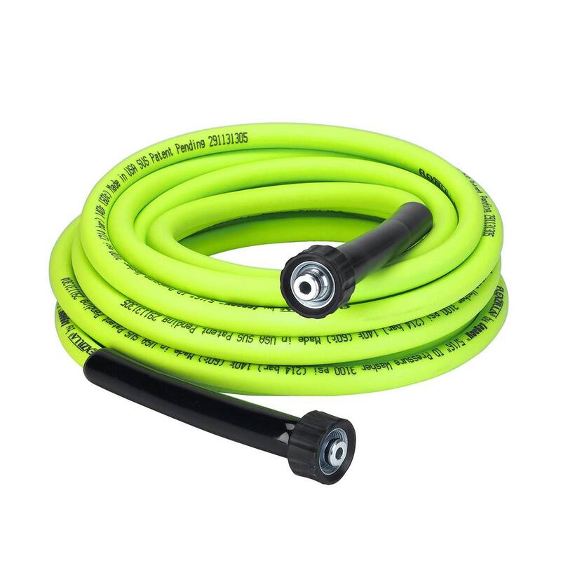 Flexzilla 5/16 in. x 25 ft. 3100 PSI Pressure Washer Hose with M22 Fittings - HFZPW3525M