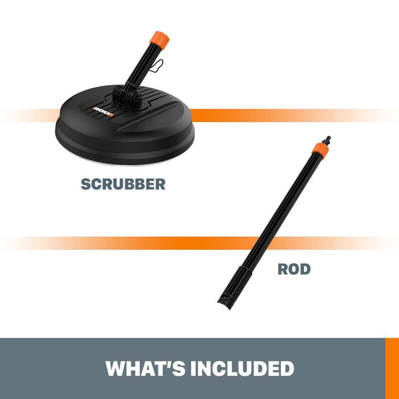 Worx 12 in. 725 PSI Patio Surface Cleaning Attachment for Hydroshot Pressure Washers - WA1800
