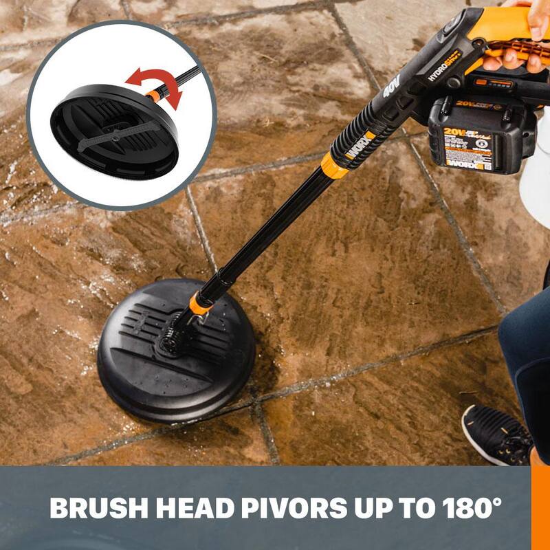 Worx 12 in. 725 PSI Patio Surface Cleaning Attachment for Hydroshot Pressure Washers - WA1800