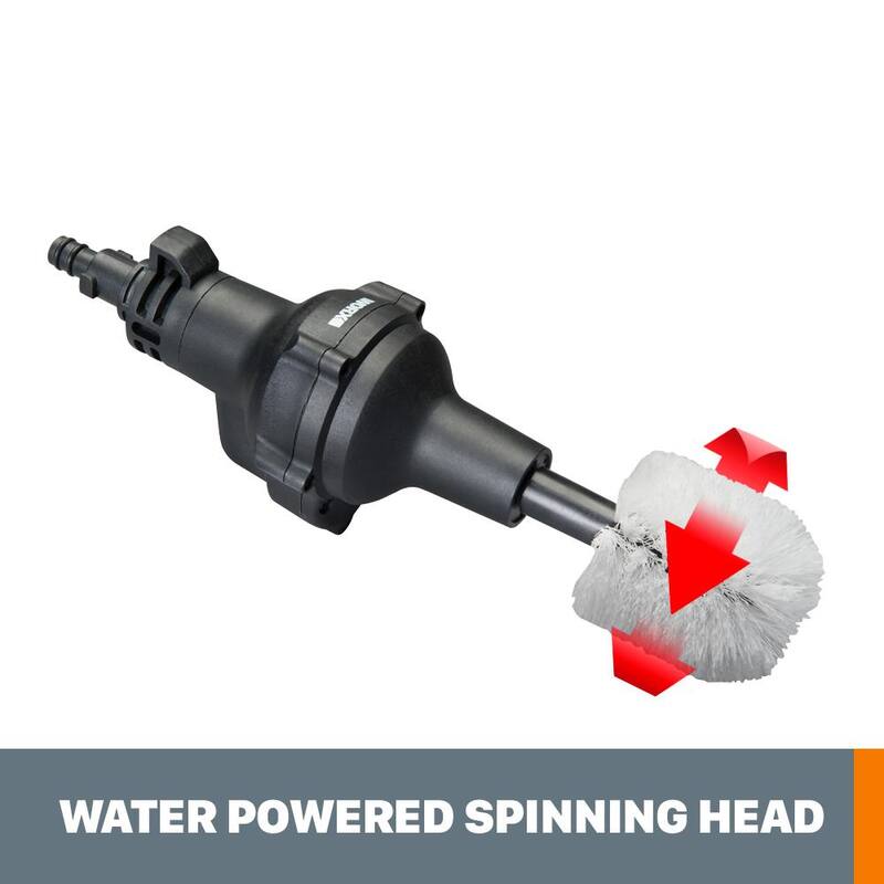 Worx Hydroshot Rotary Cleaning Brush, Quick Snap Connection - WA4042