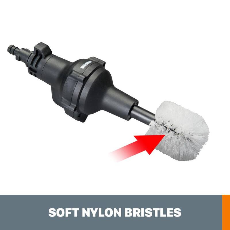 Worx Hydroshot Rotary Cleaning Brush, Quick Snap Connection - WA4042