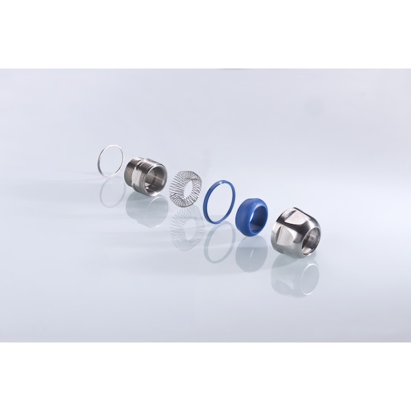 Pflitsch Cable Gland 1.4404 Stainless Steel EMC/Hygenic Metric M40x1.5 26-29mm - BG240VATRICP