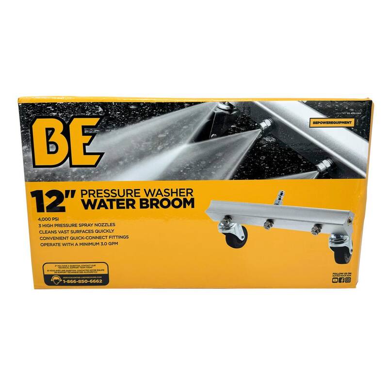 BE POWER EQUIPMENT Pressure Washer 12 in. Water Broom Attachment - 85.400.060