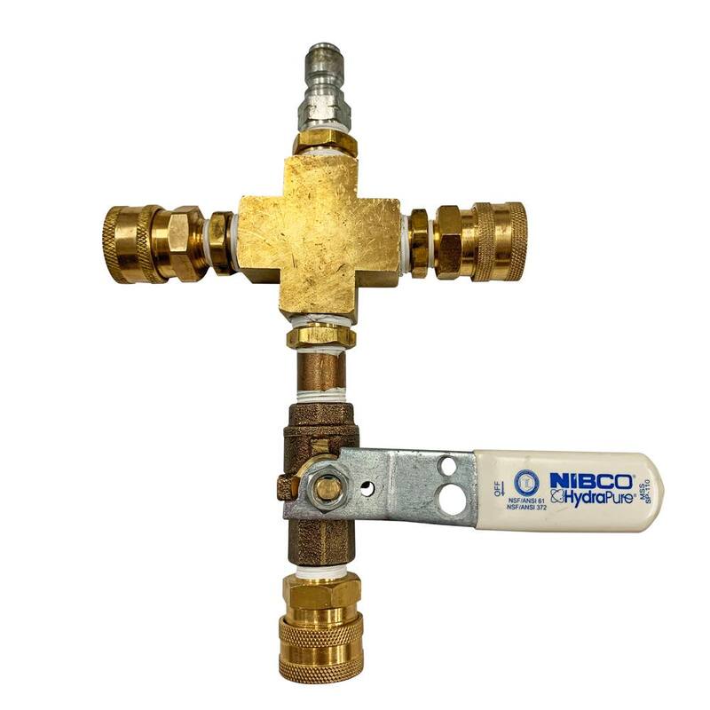 SIMPSON 75 ft. High Pressure Hose, Spray Gun w/ Misting Nozzle & 3-Way Adaptor (3 PC) - 88256