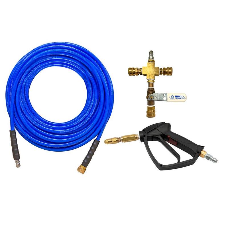 SIMPSON 75 ft. High Pressure Hose, Spray Gun w/ Misting Nozzle & 3-Way Adaptor (3 PC) - 88256