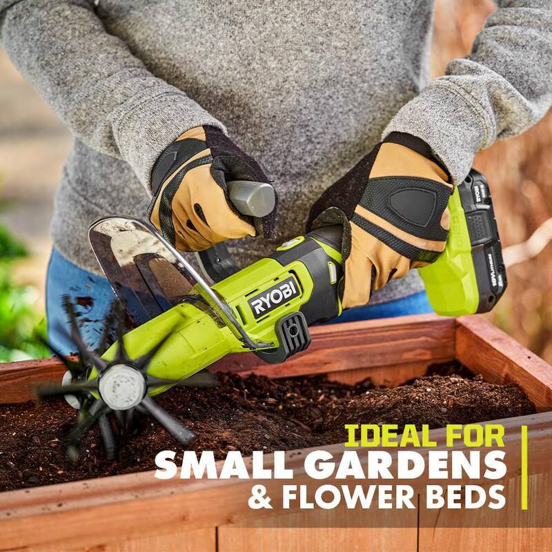 RYOBI ONE+ 18V Cordless Compact Battery Cultivator (Tool Only) - P2909BTL