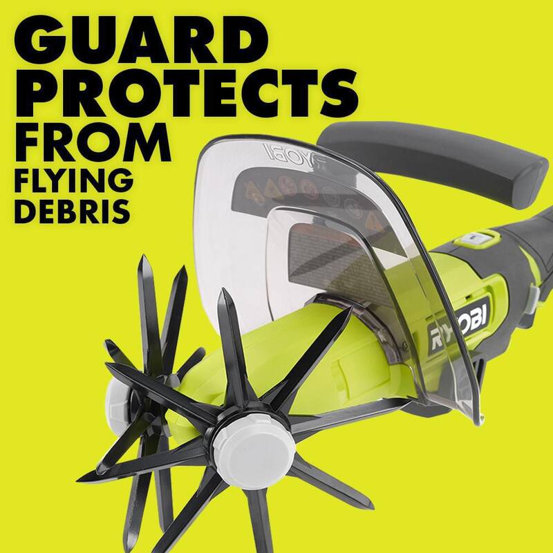 RYOBI ONE+ 18V Cordless Compact Battery Cultivator (Tool Only) - P2909BTL