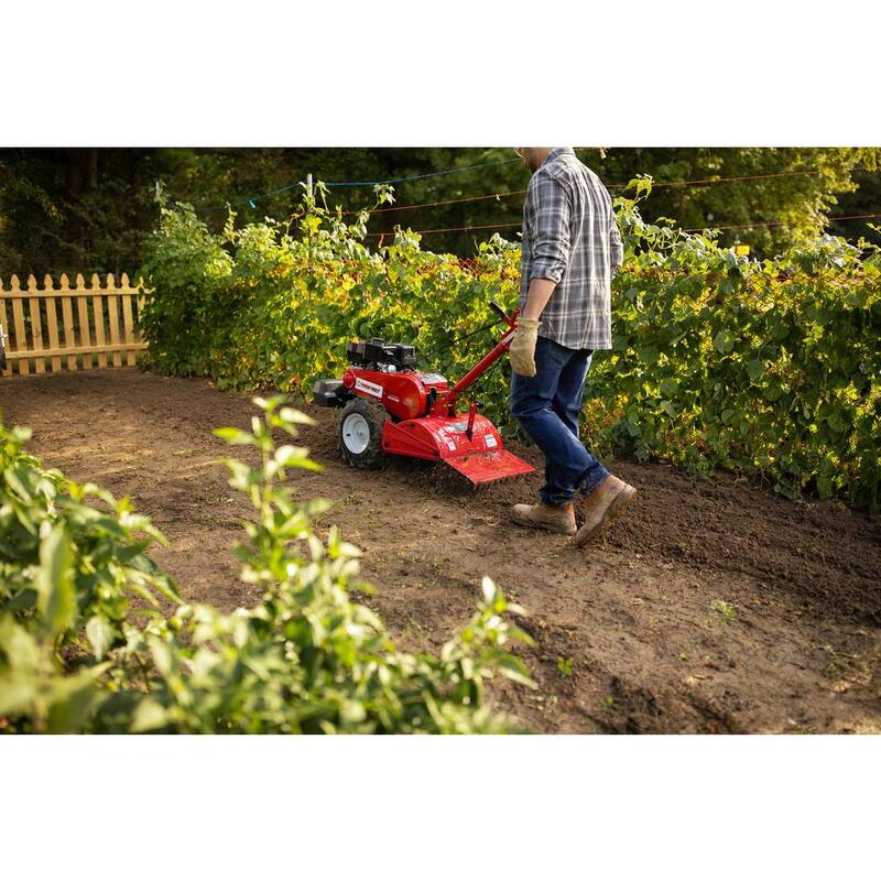 Troy-Bilt Mustang 18 in. 208 cc Gas OHV Engine Rear Tine Garden Tiller with Forward and Counter Rotating Tilling Options - Mustang DDT