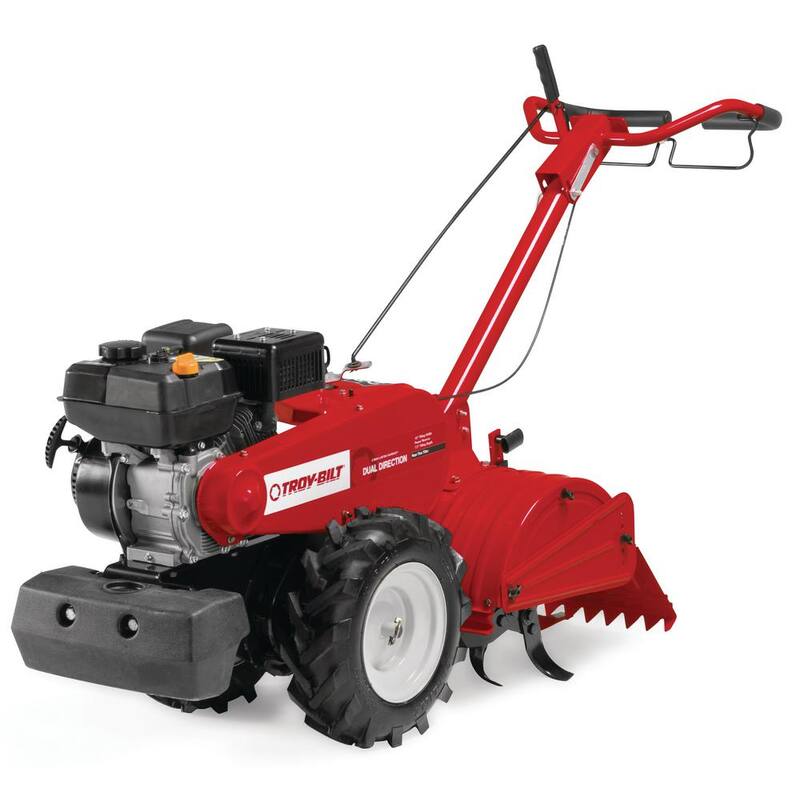 Troy-Bilt Mustang 18 in. 208 cc Gas OHV Engine Rear Tine Garden Tiller with Forward and Counter Rotating Tilling Options - Mustang DDT