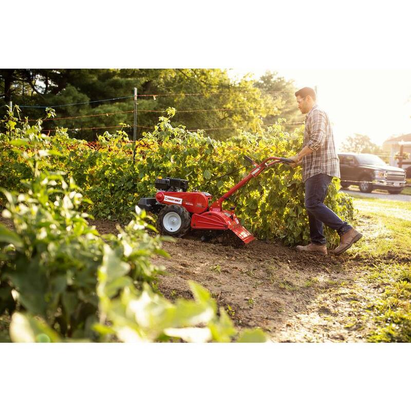 Troy-Bilt Mustang 18 in. 208 cc Gas OHV Engine Rear Tine Garden Tiller with Forward and Counter Rotating Tilling Options - Mustang DDT