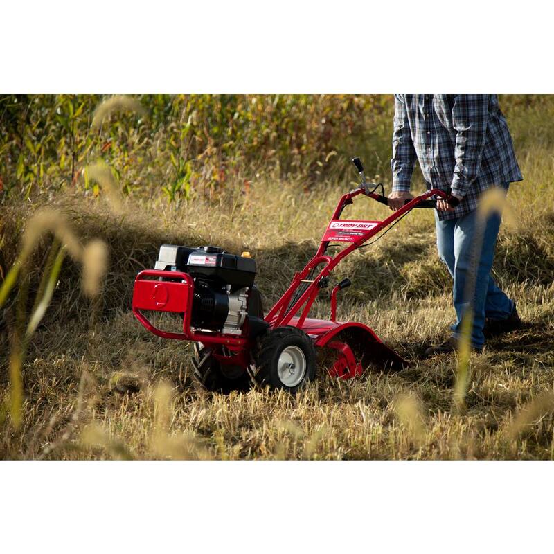 Troy-Bilt Super Bronco 16 in. 208 cc OHV Engine Rear Tine Counter Rotating Gas Garden Tiller with Power Reverse - Super Bronco CRT