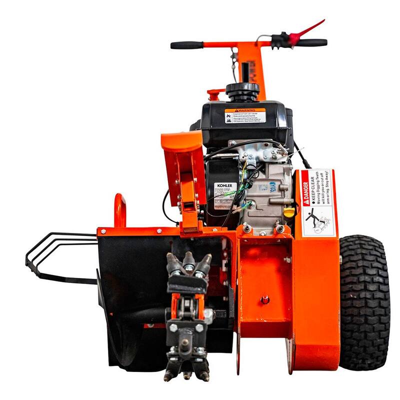 DK2 18 in. 7 HP Gas Powered Kohler Engine Certified Commercial Trencher with 5-Position Depth Adjustment - OPT118