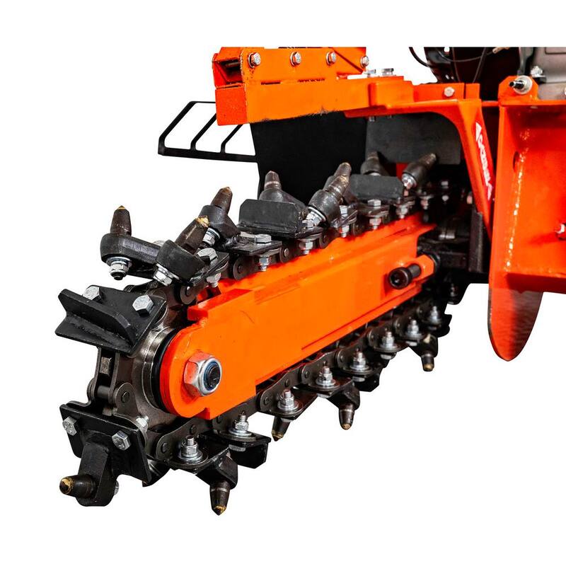 DK2 18 in. 7 HP Gas Powered Kohler Engine Certified Commercial Trencher with 5-Position Depth Adjustment - OPT118