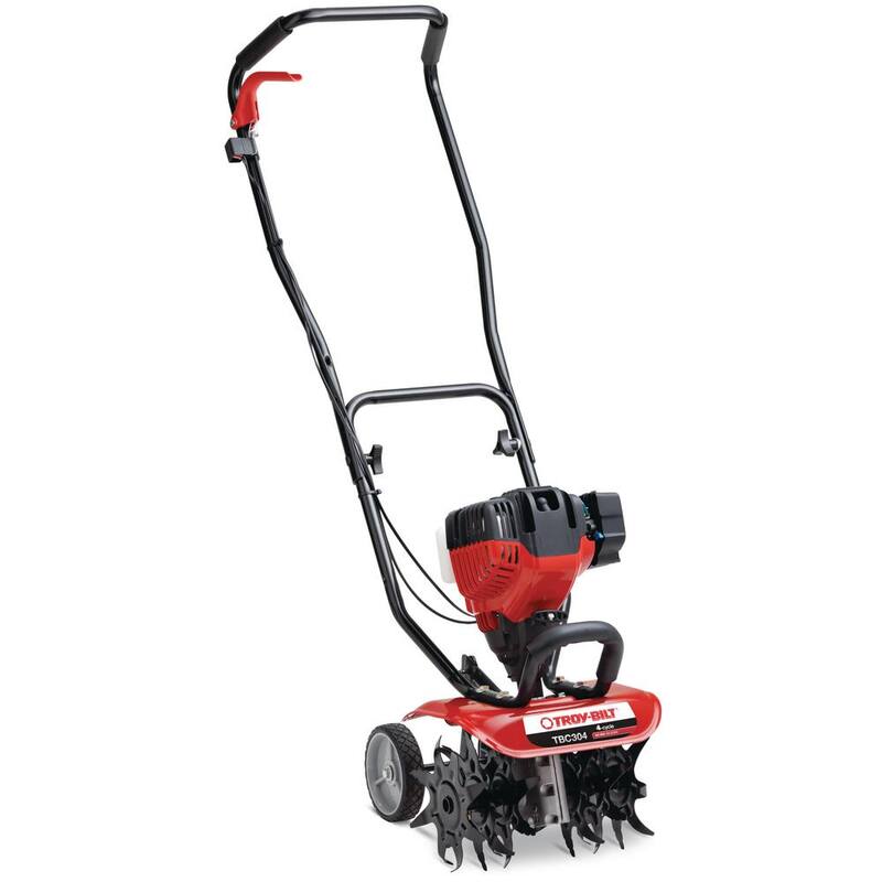 Troy-Bilt TBC304 12 in. 30cc 4-Cycle Gas Cultivator with Adjustable Cultivating Widths - TBC304