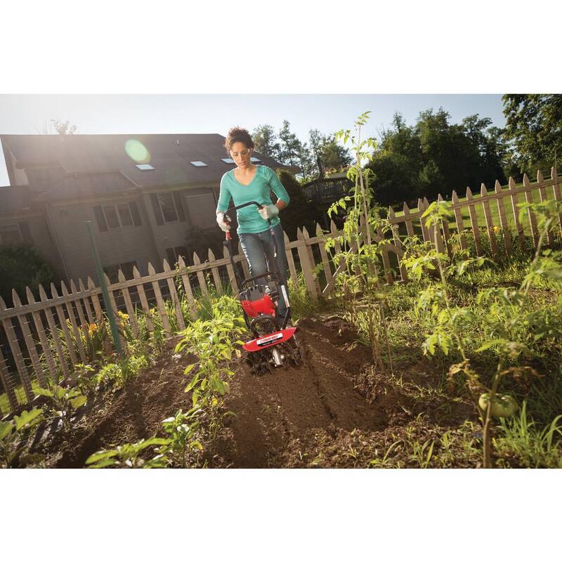 Troy-Bilt TBC304 12 in. 30cc 4-Cycle Gas Cultivator with Adjustable Cultivating Widths - TBC304